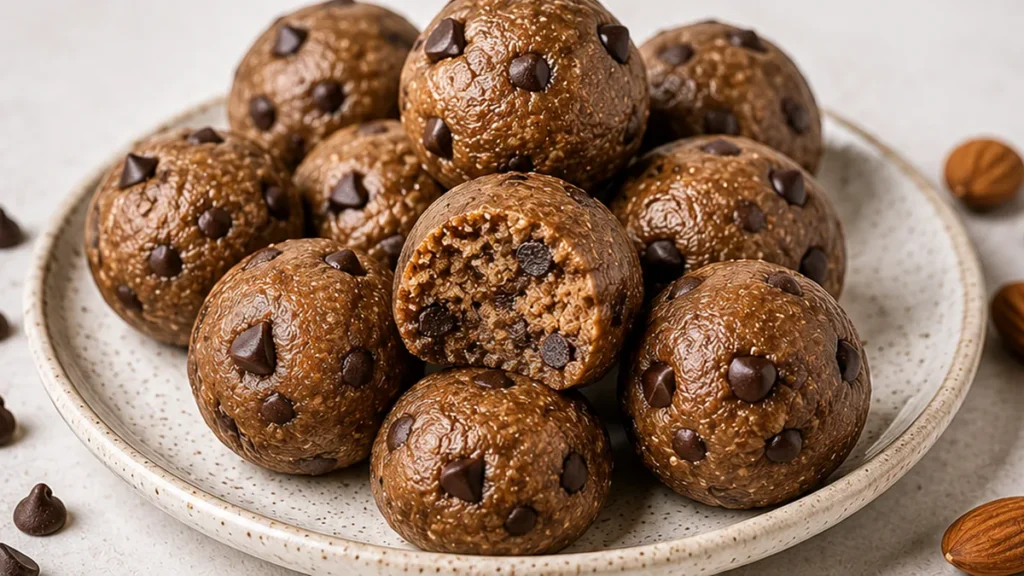 Keto Chocolate Almond Balls: Guilt-Free Bliss! - keto protein balls - Keto protein balls: Whip up these easy, low-carb, and delicious keto protein balls in unde