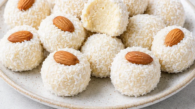 No-Bake Almond Cheesecake Truffles