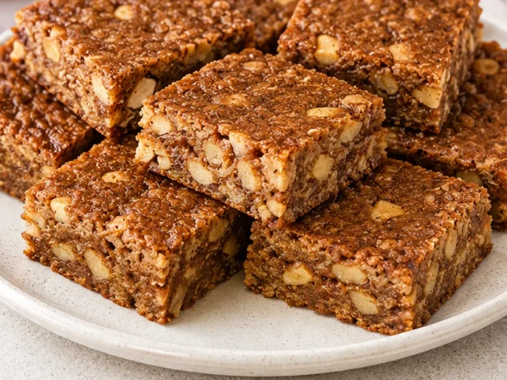Guilt-Free Apple Cinnamon Breakfast Bars! Low Carb & SO Easy!