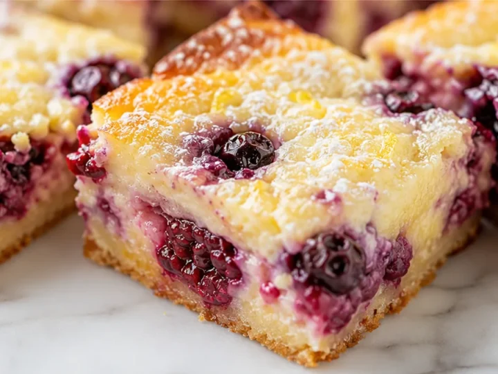 Berry Lemon Gooey Butter Cake