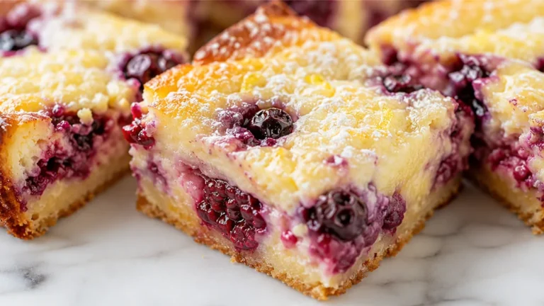 Berry Lemon Gooey Butter Cake