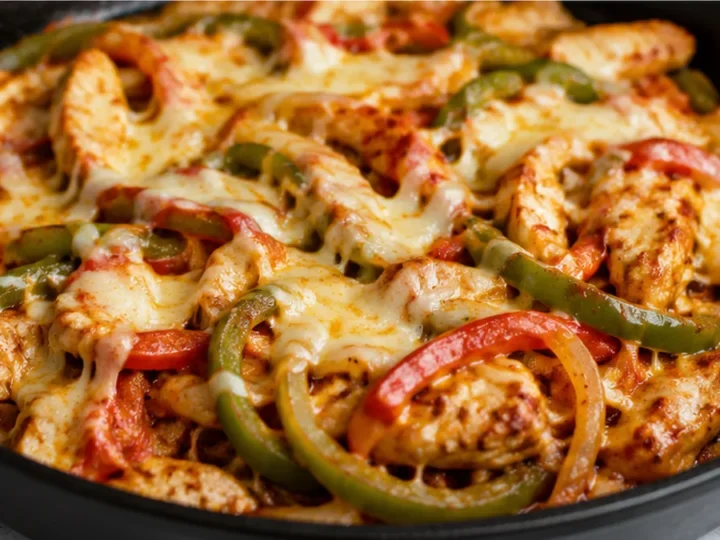 Melted Cheesy Chicken Skillet!