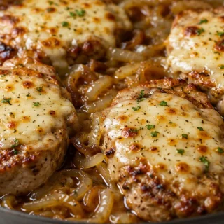 French Onion Pork Chops: Comfort Meal! French onion pork chops: master this incredible recipe for tender pork smothered in sweet caramelized onions and melted G