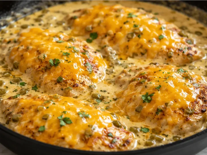 Cheesy Green Chili Chicken Skillet Dinner