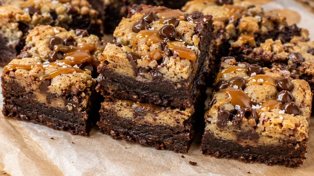 Chewy Keto Brookies: The BEST Low-Carb Treat! Keto Brookies: whip up these amazing low-carb brownie and cookie bars swirled with sugar-free caramel. A perfect g