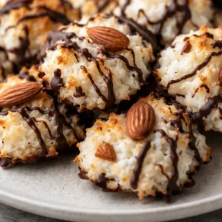 Keto Almond Joy Macaroons: Delightful & Sugar-Free! - keto macaroons - Keto Macaroons: whip up these delicious Almond Joy-inspired treats. Low-carb, sugar-free,