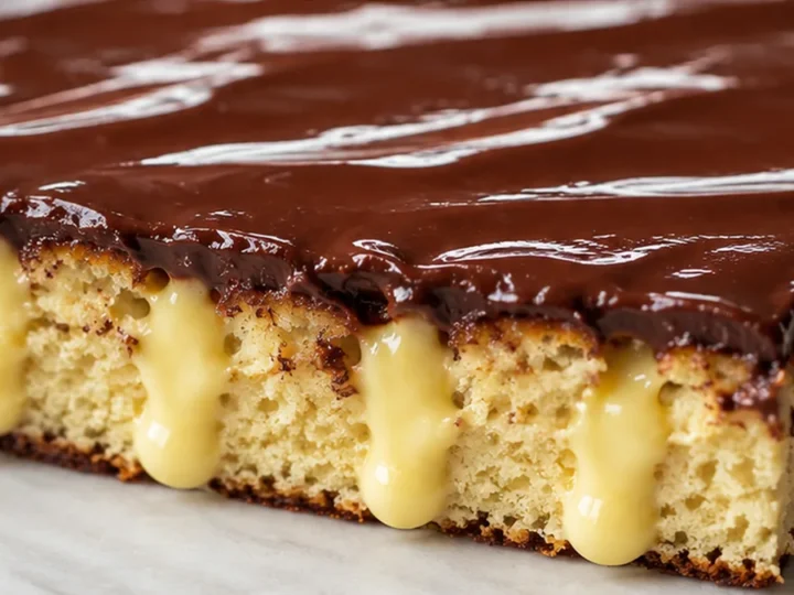 Keto Boston Cream Poke Cake Recipe