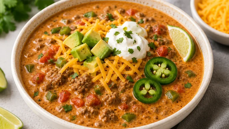 Keto Taco Soup: Weeknight Wonder!