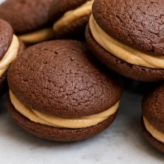 Keto Peanut Butter Whoopie Pies: Guilt-Free Indulgence! - keto whoopie pies - Keto Whoopie Pies: whip up these delicious chocolate peanut butter low-carb treats