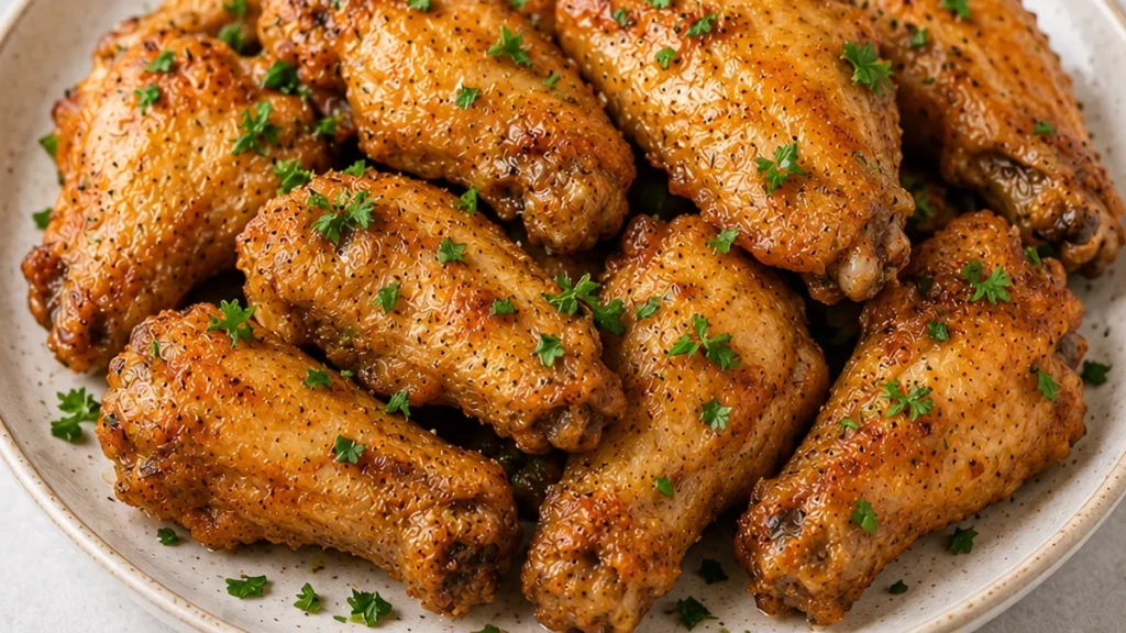 Crispy Salt & Vinegar Wings - salt vinegar wings - Salt vinegar wings: master this incredible recipe for tangy, crispy baked chicken wings. Perfect for appetize