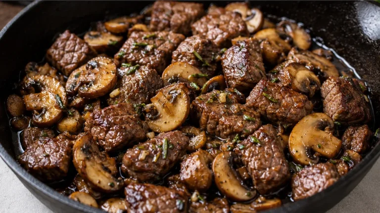 Sizzling Steak & Mushroom Skillet: Dinner Done Right!