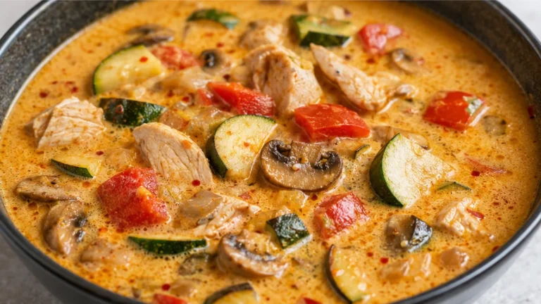 Creamy Thai Curry Chicken Soup – Your New Favorite!