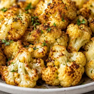 Crispy Air Fryer Cauliflower! Air fryer cauliflower: cook these crispy, flavorful florets in minutes. A healthy, versatile side dish with garlic and thyme, perf