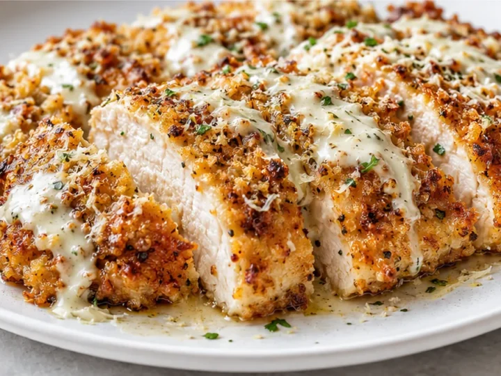 Crispy Parmesan Caesar Chicken Dinner