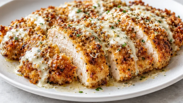 Crispy Parmesan Caesar Chicken Dinner