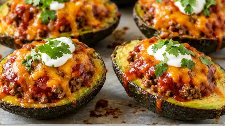 Baked Stuffed Avocados: Taco Night Obsession!