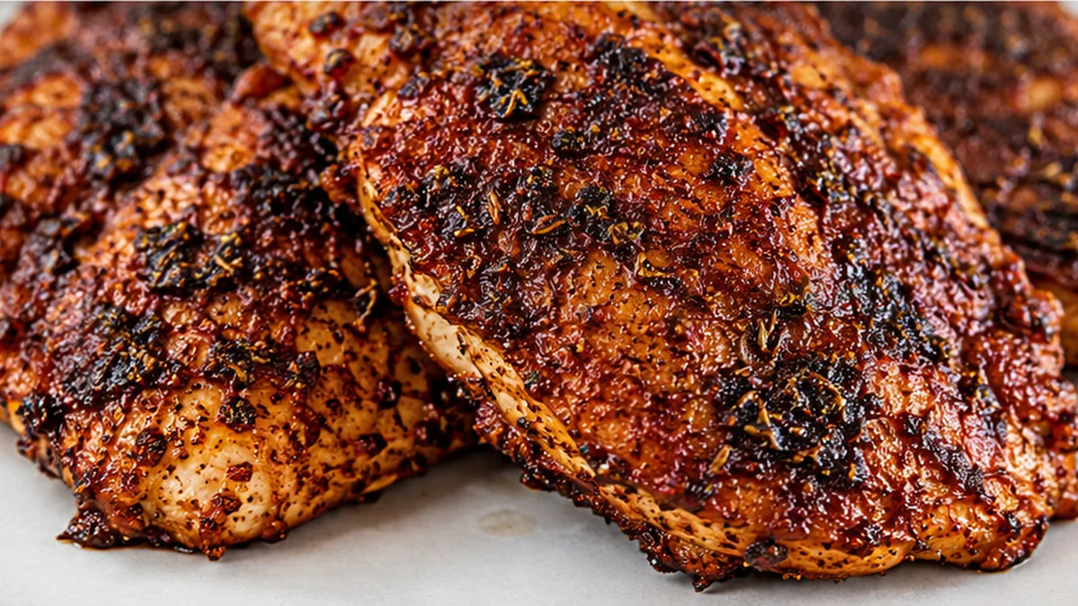 Spicy Blackened Chicken: Flavor Explosion! Blackened Chicken: cook this spicy and flavorful chicken breast recipe in a cast iron skillet for a quick, weeknight