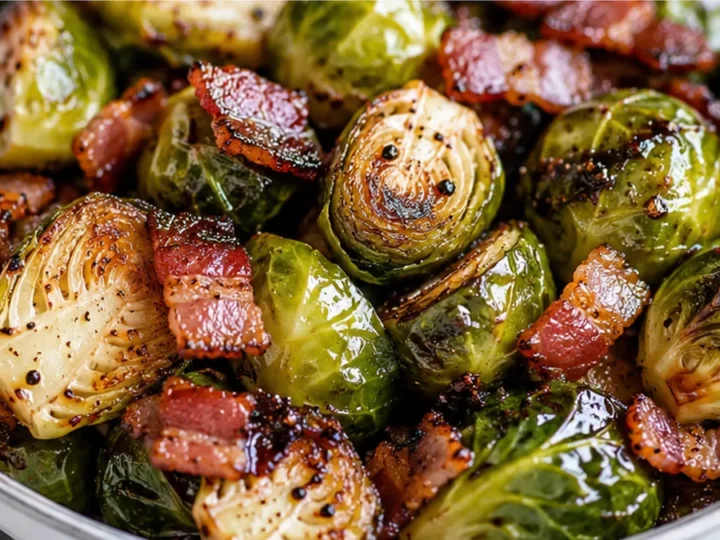 “Crispy Brussels Sprouts & Bacon!”