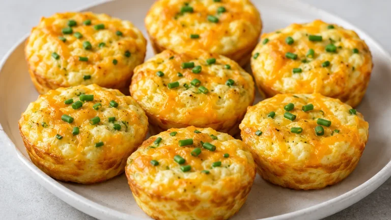 ” Fluffy Cottage Cheese Egg Bites