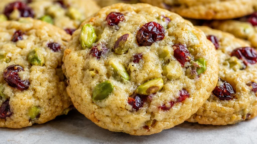 Chewy Cranberry Pistachio Cookies! - cranberry cookies - Cranberry Pistachio Cookies: bake these delicious low-carb, gluten-free treats. Enjoy a chewy texture w