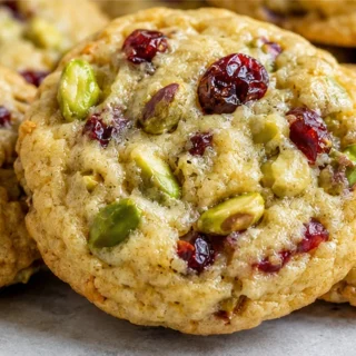 Chewy Cranberry Pistachio Cookies! - cranberry cookies - Cranberry Pistachio Cookies: bake these delicious low-carb, gluten-free treats. Enjoy a chewy texture w