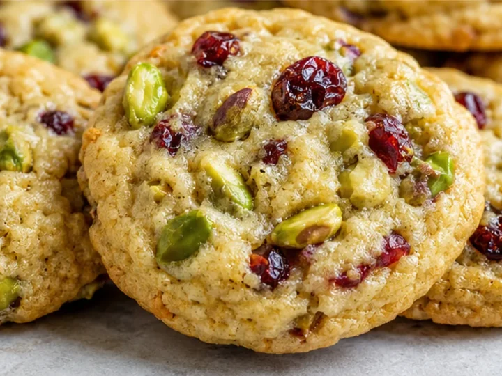 Chewy Cranberry Pistachio Cookies!