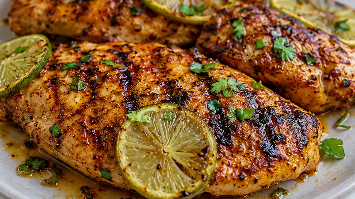 Zesty Grilled Lime Chicken - grilled chicken - Grilled chicken: master juicy, flavorful chicken breasts with a zesty Mexican lime marinade. Perfect for a quick,