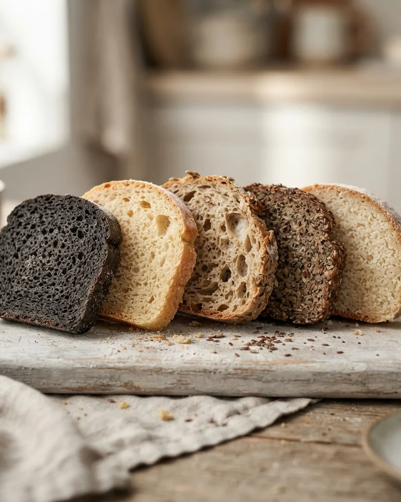 Detail view of macros per slice for each variety, and the fiber discrepancy nobody flags