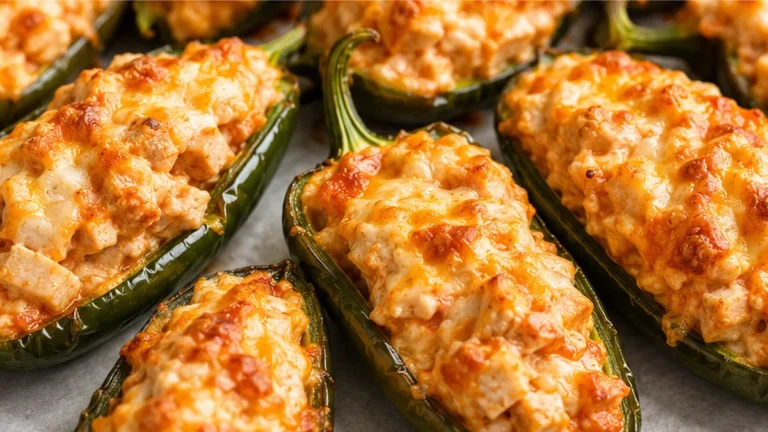 ️ Jalapeño Poppers: Crispy Buffalo Chicken Bliss!