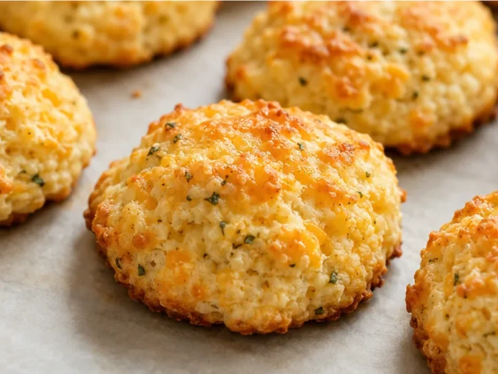 Fluffy Keto Cheddar Biscuits