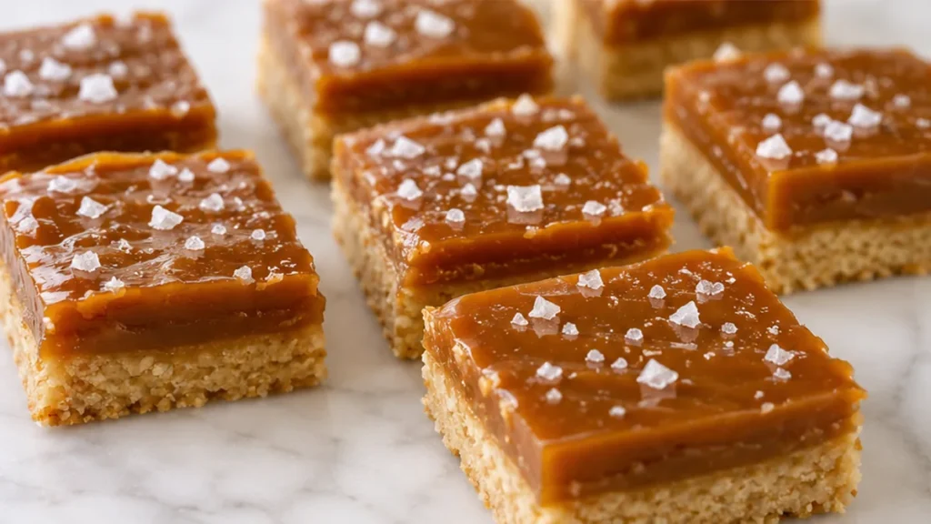 Keto Salted Caramel Bars: Pure Bliss, No Guilt! - keto caramel bars - Keto caramel bars: Bake these decadent, sugar-free salted butter bars. Perfect for satisfy