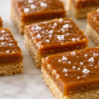 Keto Salted Caramel Bars: Pure Bliss, No Guilt! - keto caramel bars - Keto caramel bars: Bake these decadent, sugar-free salted butter bars. Perfect for satisfy