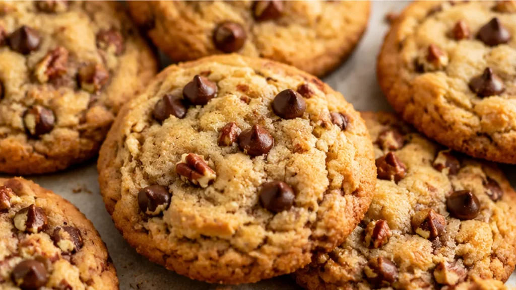 Keto Coconut Pecan Chocolate Chip Cookies - keto cowboy cookies - Keto Cowboy Cookies: whip up these amazing chewy, low-carb treats. Packed with coconut, pecans