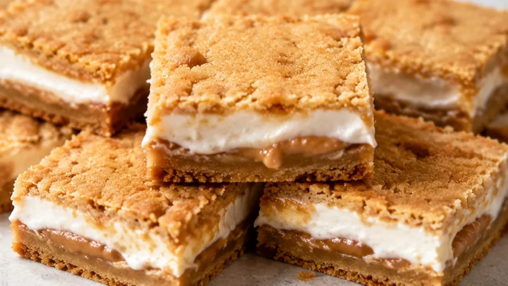 Keto Fluffernutter Bars: Guilt-Free Peanut Butter Dream - Keto Fluffernutter: Bake these delightful low-carb bars featuring a sweet marshmallow swirl. Perfect f