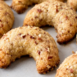 Keto Pecan Crescents - keto pecan cookies - Keto pecan cookies: master these buttery, melt-in-your-mouth crescent delights. Perfect for a low-carb, gluten-free