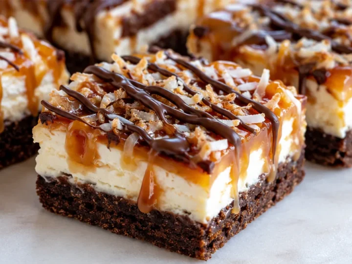 Keto Samoa Cheesecake Bars: Guilt-Free Paradise!