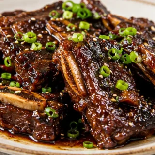 Keto Korean Short Ribs: Melt-in-Mouth! - keto short ribs - Keto Short Ribs: braise these succulent Korean-style beef ribs to fall-off-the-bone tenderness. A sug