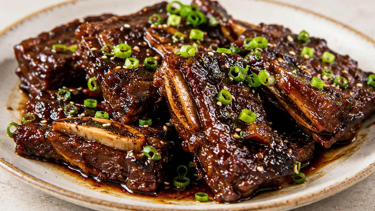 Keto Korean Short Ribs: Melt-in-Mouth! - keto short ribs - Keto Short Ribs: braise these succulent Korean-style beef ribs to fall-off-the-bone tenderness. A sug