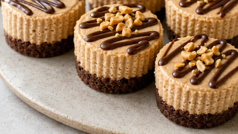 Keto Peanut Butter Cheesecakes