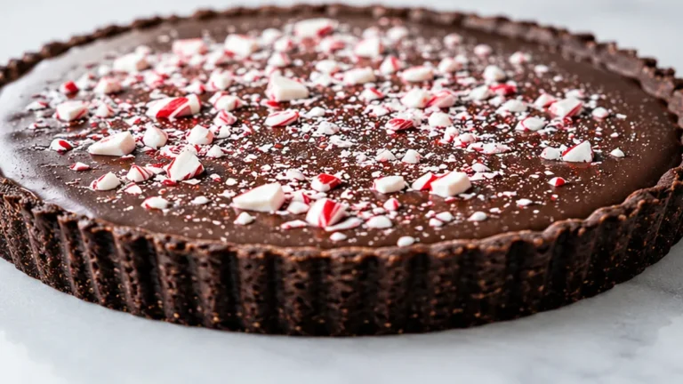 Keto Peppermint Truffle Tart