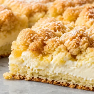 Lemon Cream Cheese Coffee Cake - lemon coffee cake - Lemon coffee cake: bake this delightful, tender cake with a tangy cream cheese swirl. Made with almond flou