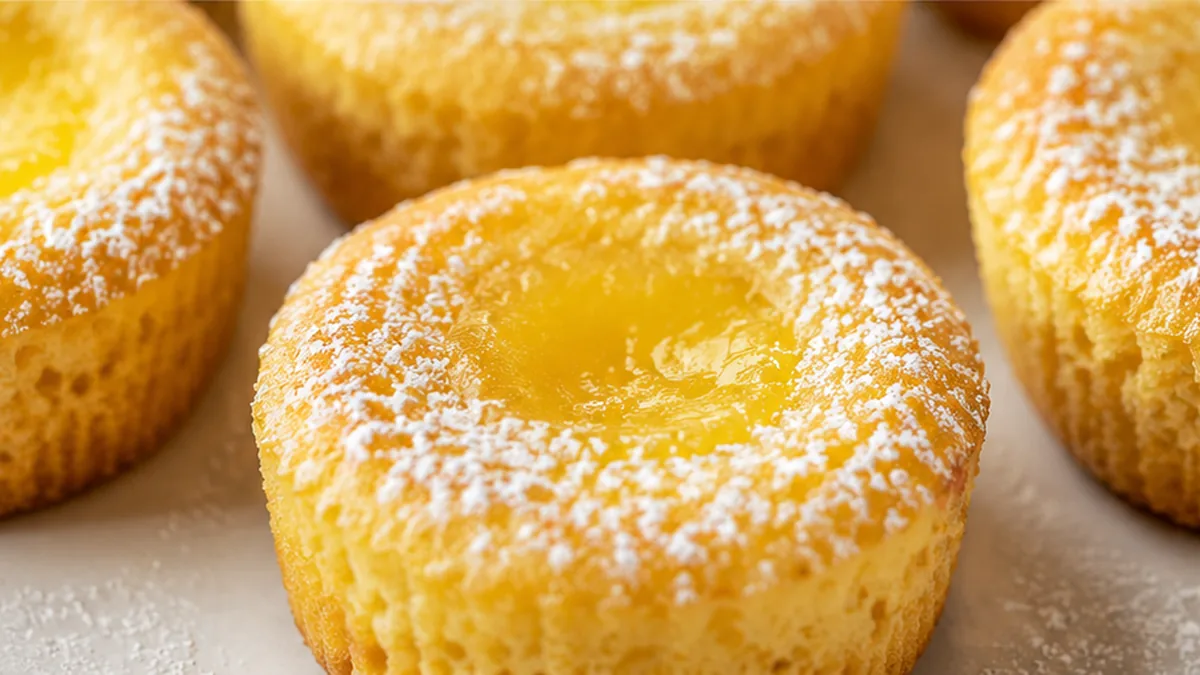 Melt-in-Your-Mouth Lemon Pudding Cakes - Lemon pudding cakes: Master these delightful individual desserts. A tender cake top with a rich, tangy pudding layer un