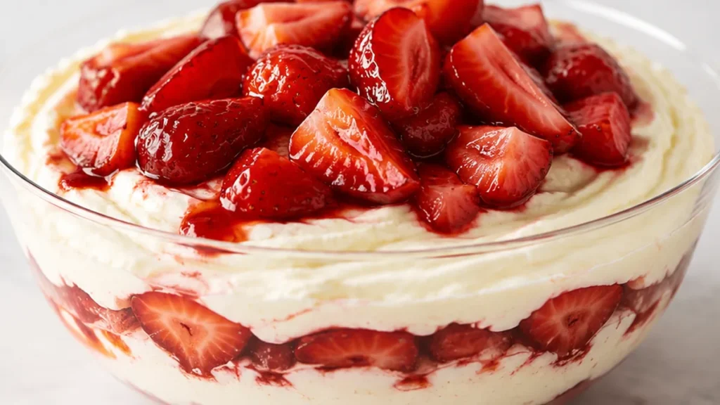 Dreamy Mascarpone Mousse with Roasted Strawberries - Mascarpone mousse: craft this elegant, creamy dessert with sweet roasted strawberries. An easy recipe perfe