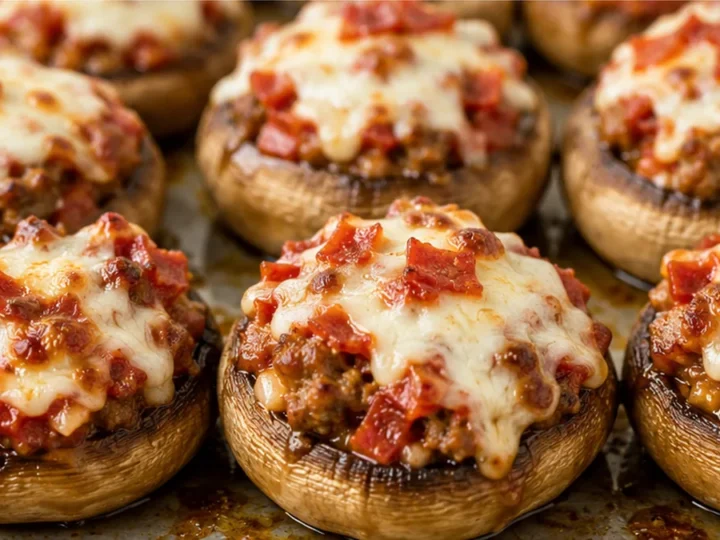 Pizza Stuffed Mushrooms: New Favorite Appetizer!