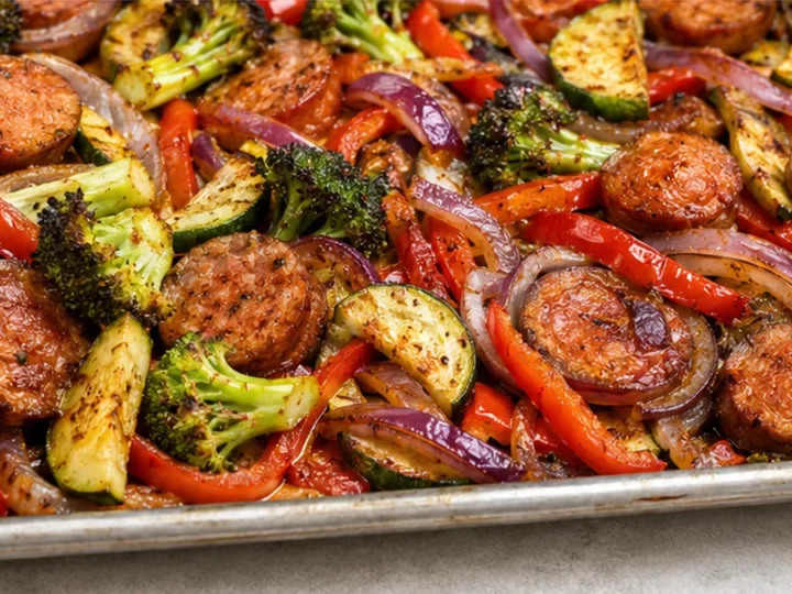 Sheet Pan Sausage & Veggies
