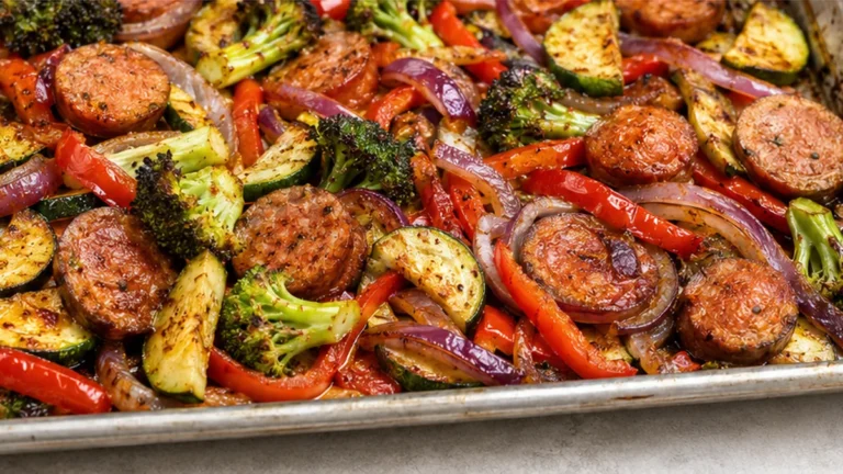 Sheet Pan Sausage & Veggies