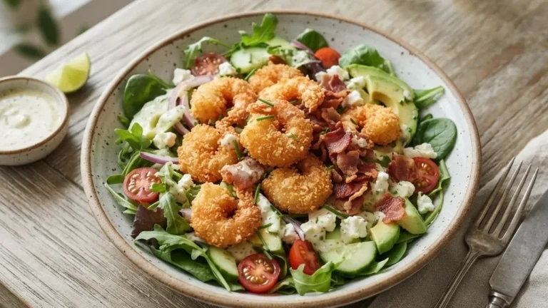 Crispy Shrimp & Bacon Salad