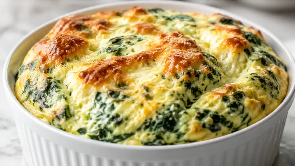 Fluffy Spinach Soufflé: The Ultimate Cheesy Dream!