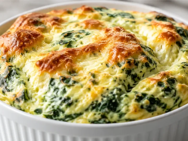 Fluffy Spinach Soufflé: The Ultimate Cheesy Dream!