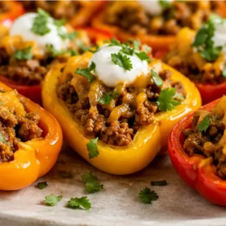 Mini Taco Stuffed Peppers: Party Bites!